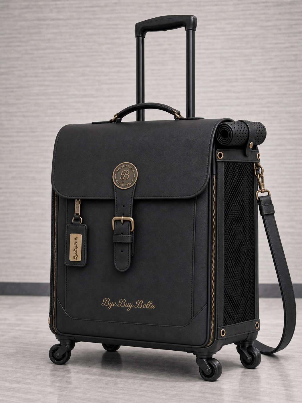 The Bye Buy Bella signature carrier in black
